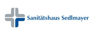 Hier ist das Logo des Sanitätshauses Sedlmayer abgebildet.